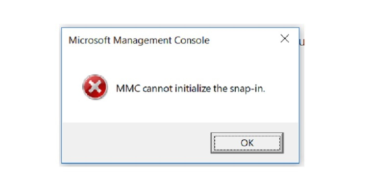 Sửa lỗi MMC could not create the snap-in chi tiết nhất