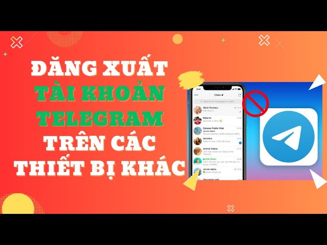 đăng xuất tài khoản telegram