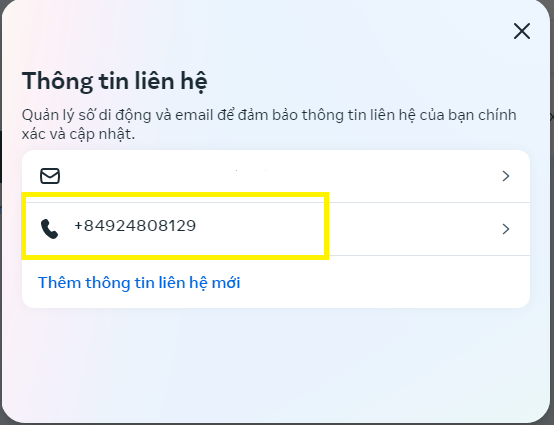 Hướng dẫn xóa số điện thoại xác minh tài khoản trên facebook